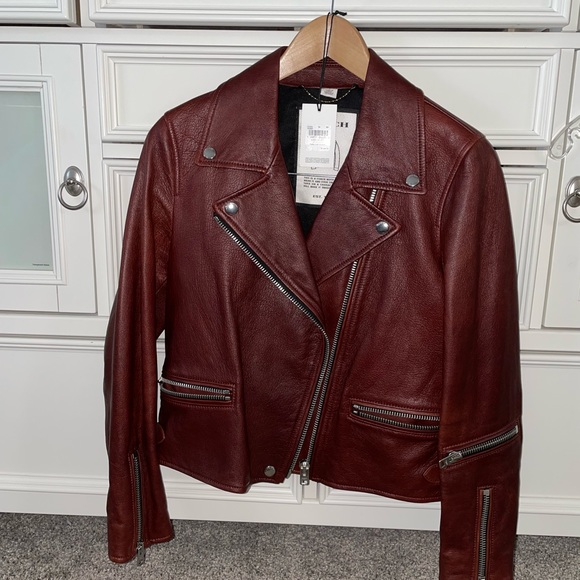 Coach Leather Biker Jacket - Picture 4 of 12